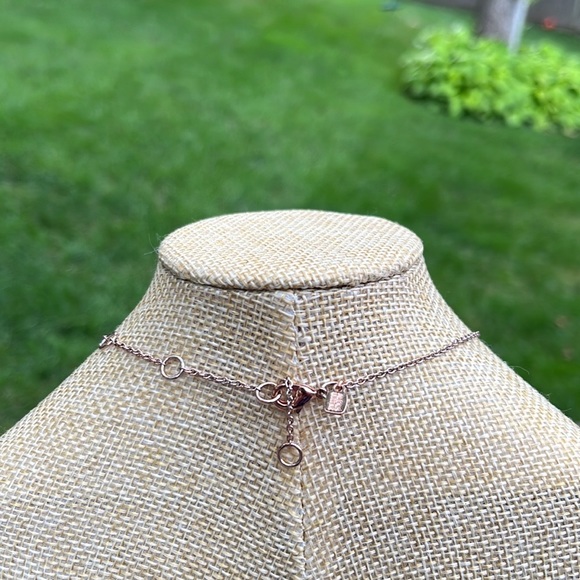 ALEXIS BITTAR ROSE GOLD TONE CRYSTAL ENCRUSTED MISS HAVISHAM SPEAR NECKL… - Picture 4 of 4